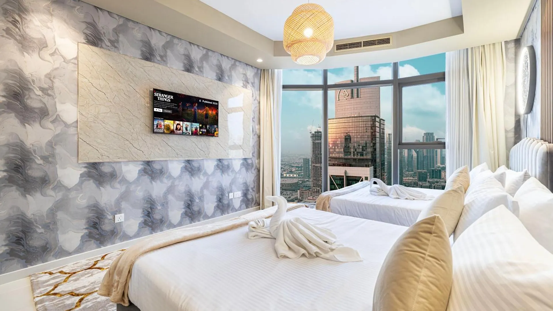 Sky Palace With Burj Views & Downtown'S Top Rooftop Pool, 3Br Apartment In Paramount Hotel Midtown Dubai 0*,