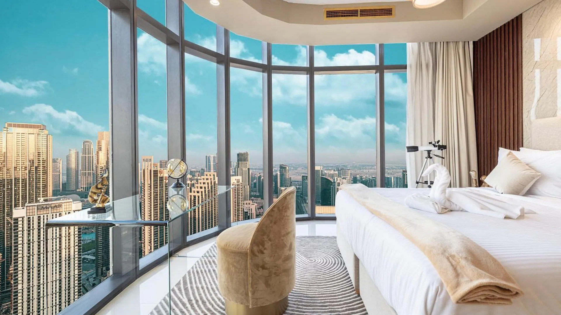Sky Palace With Burj Views & Downtown'S Top Rooftop Pool, 3Br Apartment In Paramount Hotel Midtown Dubai