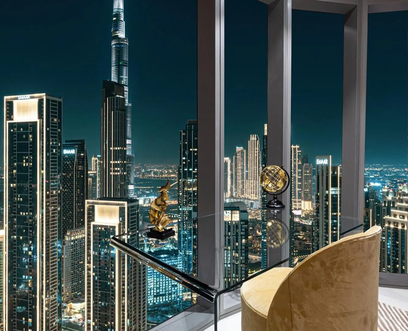 Sky Palace With Burj Views & Downtown'S Top Rooftop Pool, 3Br Apartment In Paramount Hotel Midtown Dubaj