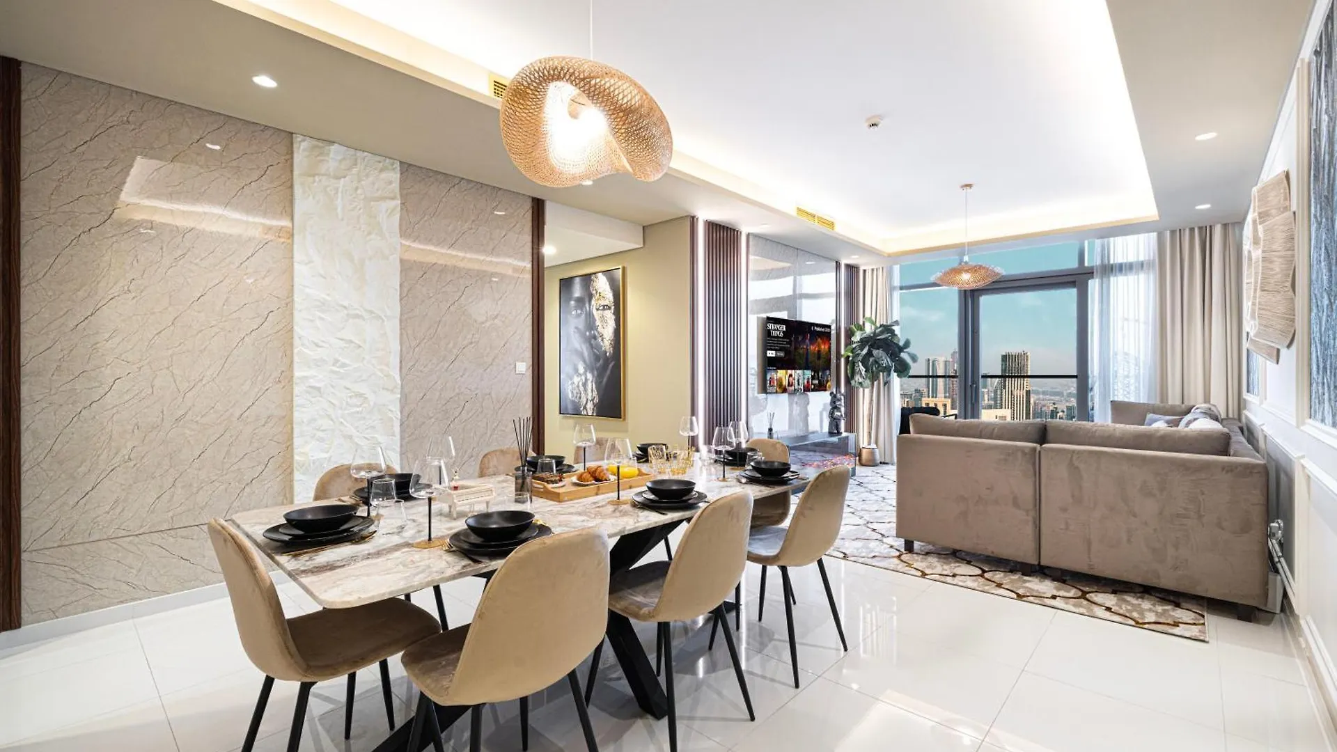 Sky Palace With Burj Views & Downtown'S Top Rooftop Pool, 3Br Apartment In Paramount Hotel Midtown Dubaj